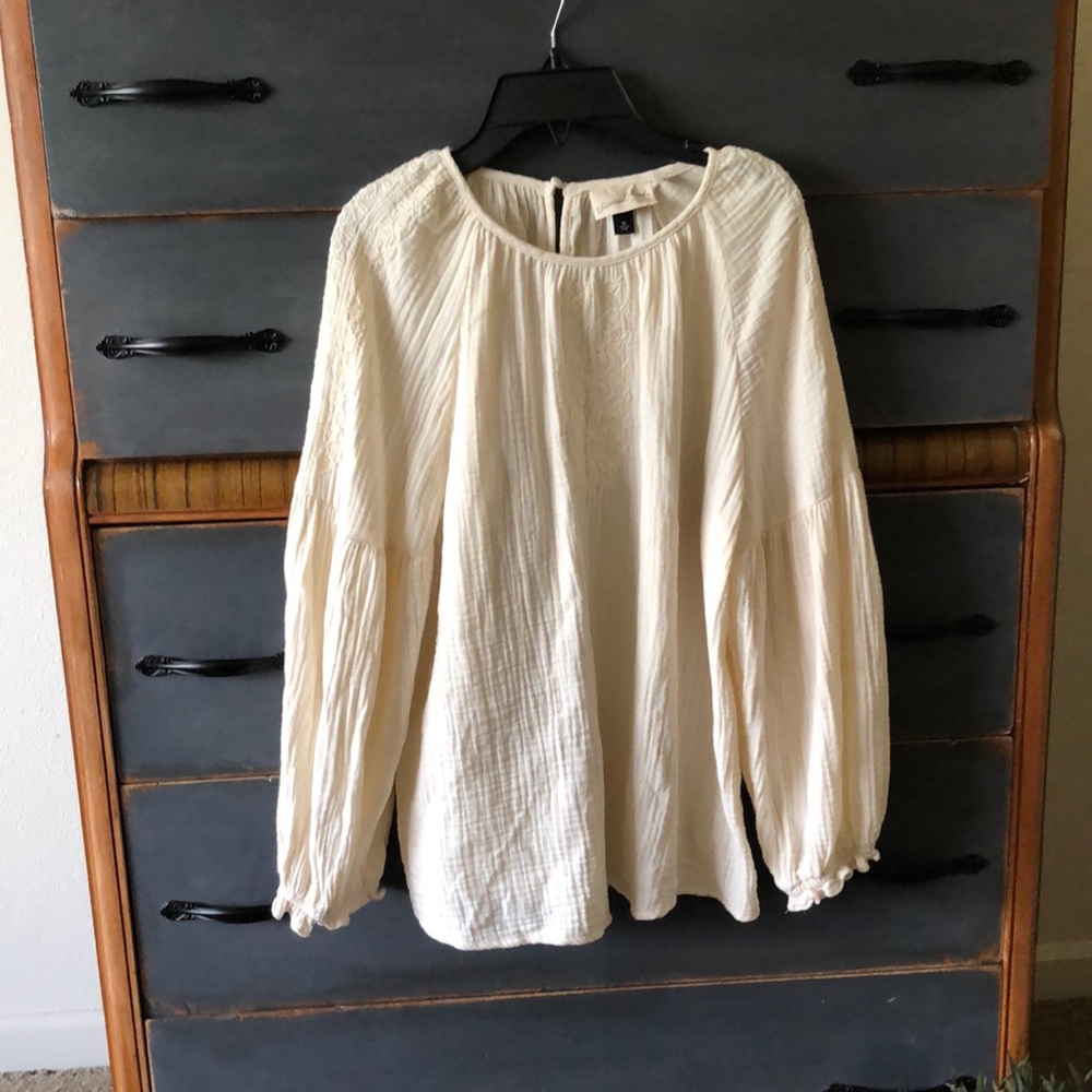 Cream Blouse